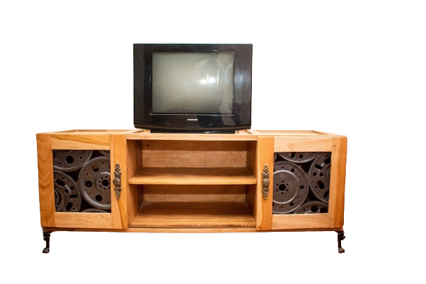 Mini Industrial Tv Stand