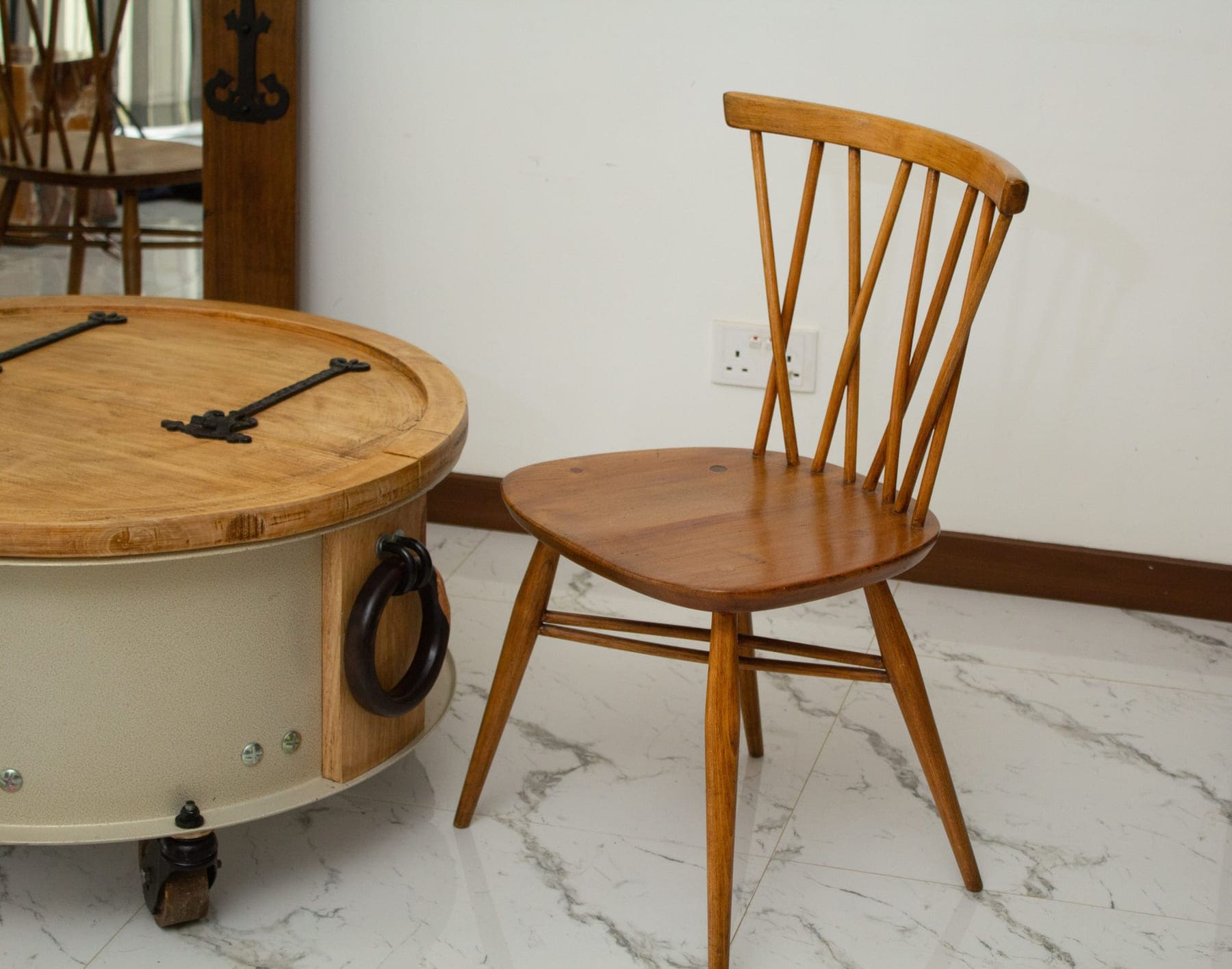 Styling a living room around one strong piece