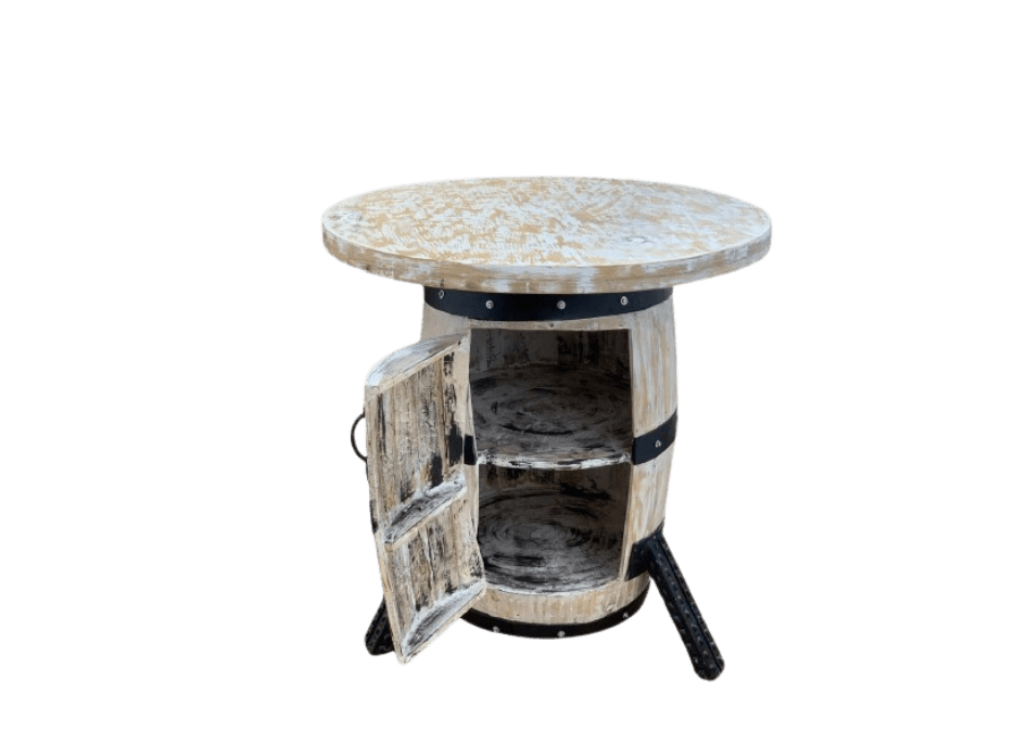 Rustic Barrel Table